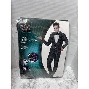 Disney Nightmare Before Christmas Jack Skellington Suit Costume Adult XL 3pc Set